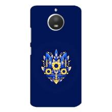 Чохли для Motorola MOTO E4 Укр. Символіка (AlphaPrint) (Квітковий Герб)