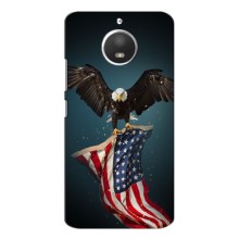 Чехол Флаг USA для Motorola Moto E4 – Орел и флаг