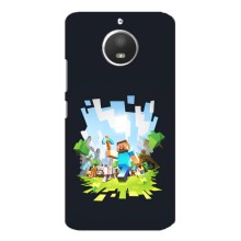 Чохол Майнкрафт на Motorola MOTO E4 (AlphaPrint) Minecraft (персонажі Minecraft)