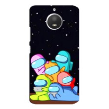 Чехол Амонг Ас для Motorola MOTO E4 (AlphaPrint) (Скины в космосе)