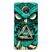 Чохол з пташками на Motorola MOTO E4 (VPrint) – Сова з оком