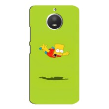 Чехол с Симпсонами для Motorola MOTO E4 (VPrint) (Барт Симпсон)