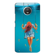 Чехол Стильные девушки на Motorola Moto E4 – Девушка на качели