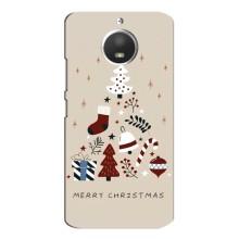 Рождественские Чехлы для Motorola MOTO E4 (VPrint) (Merry Christmas)