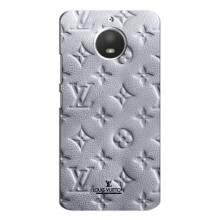 Текстурный Чехол Louis Vuitton для Моторола Мото Е4 – Белый ЛВ