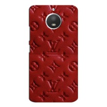 Текстурный Чехол Louis Vuitton для Моторола Мото Е4 – Красный ЛВ