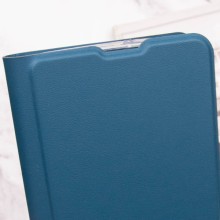 Кожаный чехол книжка GETMAN Elegant (PU) для Motorola Moto E40 – Синий