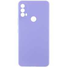 Чехол Silicone Cover Lakshmi Full Camera (AAA) для Motorola Moto E40 – Сиреневый
