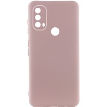 Чехол Silicone Cover Lakshmi Full Camera (A) для Motorola Moto E40 – Розовый