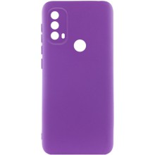 Чохол Silicone Cover Lakshmi Full Camera (A) для Motorola Moto E40 – Фіолетовий