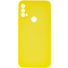Чехол Silicone Cover Lakshmi Full Camera (AAA) для Motorola Moto E40 – Желтый