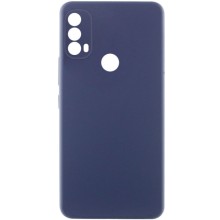 Чехол Silicone Cover Lakshmi Full Camera (AAA) для Motorola Moto E40 – Темно-синий