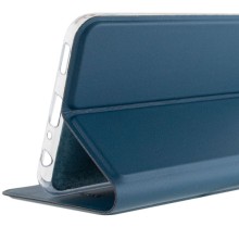 Кожаный чехол книжка GETMAN Elegant (PU) для Motorola Moto E40 – Синий
