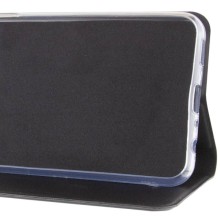 Кожаный чехол книжка GETMAN Elegant (PU) для Motorola Moto E40 – Черный