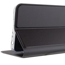 Шкіряний чохол книжка GETMAN Elegant (PU) для Motorola Moto E40 – Чорний