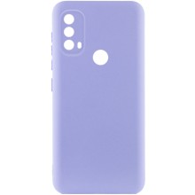 Чехол Silicone Cover Lakshmi Full Camera (A) для Motorola Moto E40 – Сиреневый