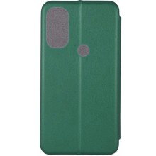 Кожаный чехол (книжка) Classy для Motorola Moto E40 – Зеленый