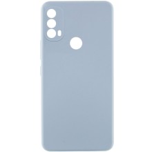 Чехол Silicone Cover Lakshmi Full Camera (AAA) для Motorola Moto E40 (Голубой)