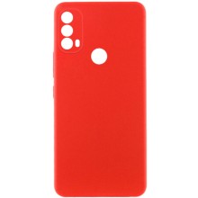 Чехол Silicone Cover Lakshmi Full Camera (AAA) для Motorola Moto E40 (Красный)