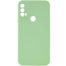 Чехол Silicone Cover Lakshmi Full Camera (AAA) для Motorola Moto E40 (Мятный)