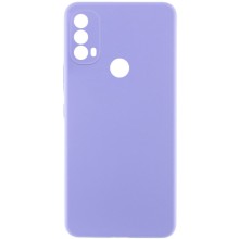 Чехол Silicone Cover Lakshmi Full Camera (AAA) для Motorola Moto E40 (Сиреневый)