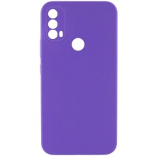 Чехол Silicone Cover Lakshmi Full Camera (AAA) для Motorola Moto E40 (Фиолетовый)