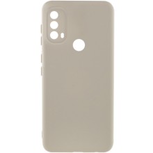 Чехол Silicone Cover Lakshmi Full Camera (A) для Motorola Moto E40 (Песочный)