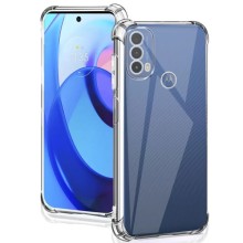 TPU чохол GETMAN Ease logo посилені кути Full Camera для Motorola Moto E40 / E30 – Прозорий