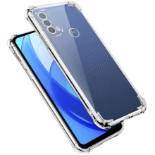 TPU чохол GETMAN Ease logo посилені кути Full Camera для Motorola Moto E40 / E30 – Прозорий