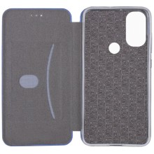 Кожаный чехол-книжка Classy для Motorola Moto E40 – Синий