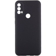 Чехол TPU GETMAN Liquid Silk Full Camera для Motorola Moto E40 – Черный