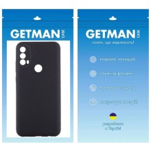 Чехол TPU GETMAN Liquid Silk Full Camera для Motorola Moto E40 – Черный
