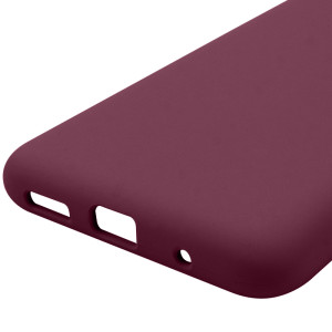 Чехол Silicone Cover Lakshmi Full Camera (AAA) для Motorola Moto E40 – Бордовый