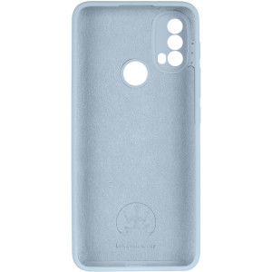 Чехол Silicone Cover Lakshmi Full Camera (AAA) для Motorola Moto E40 – Голубой