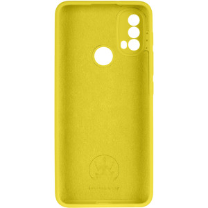 Чехол Silicone Cover Lakshmi Full Camera (AAA) для Motorola Moto E40 – Желтый