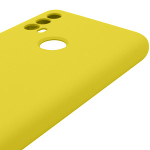 Чехол Silicone Cover Lakshmi Full Camera (AAA) для Motorola Moto E40 – Желтый