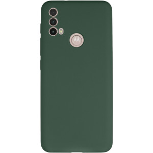 Чехол Silicone Cover Lakshmi Full Camera (AAA) для Motorola Moto E40 – Зеленый
