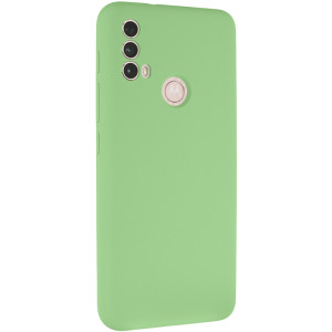 Чехол Silicone Cover Lakshmi Full Camera (AAA) для Motorola Moto E40 – Мятный