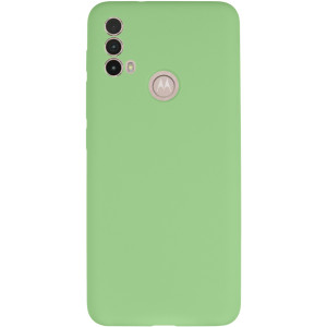 Чехол Silicone Cover Lakshmi Full Camera (AAA) для Motorola Moto E40 – Мятный
