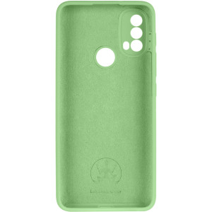 Чехол Silicone Cover Lakshmi Full Camera (AAA) для Motorola Moto E40 – Мятный
