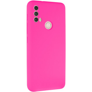 Чехол Silicone Cover Lakshmi Full Camera (AAA) для Motorola Moto E40 – Розовый