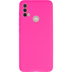 Чехол Silicone Cover Lakshmi Full Camera (AAA) для Motorola Moto E40 – Розовый