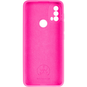 Чехол Silicone Cover Lakshmi Full Camera (AAA) для Motorola Moto E40 – Розовый