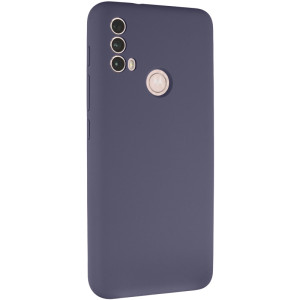 Чехол Silicone Cover Lakshmi Full Camera (AAA) для Motorola Moto E40 – Серый