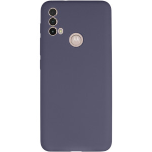 Чехол Silicone Cover Lakshmi Full Camera (AAA) для Motorola Moto E40 – Серый