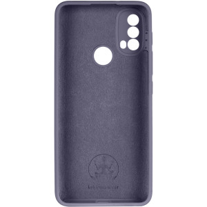 Чехол Silicone Cover Lakshmi Full Camera (AAA) для Motorola Moto E40 – Серый