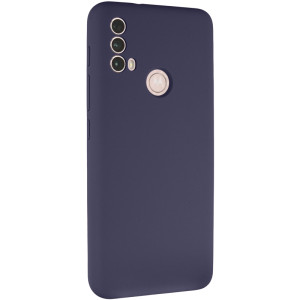 Чехол Silicone Cover Lakshmi Full Camera (AAA) для Motorola Moto E40 – Темно-синий