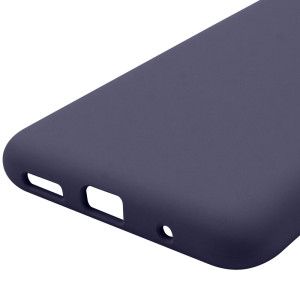 Чехол Silicone Cover Lakshmi Full Camera (AAA) для Motorola Moto E40 – Темно-синий