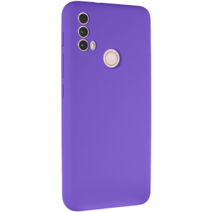 Чехол Silicone Cover Lakshmi Full Camera (AAA) для Motorola Moto E40 – Фиолетовый