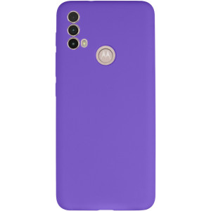 Чехол Silicone Cover Lakshmi Full Camera (AAA) для Motorola Moto E40 – Фиолетовый